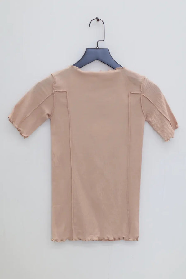 BASERANGE Hawthorn Ribbed Cotton T-shirt BAS-TTO3-RB-SP24-HAPTIC TTO3-RB-000